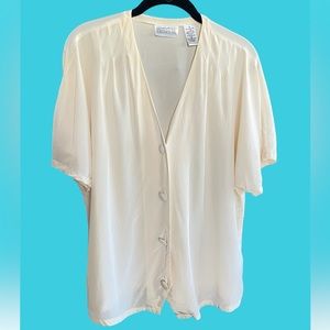 80s Vintage silk blouse